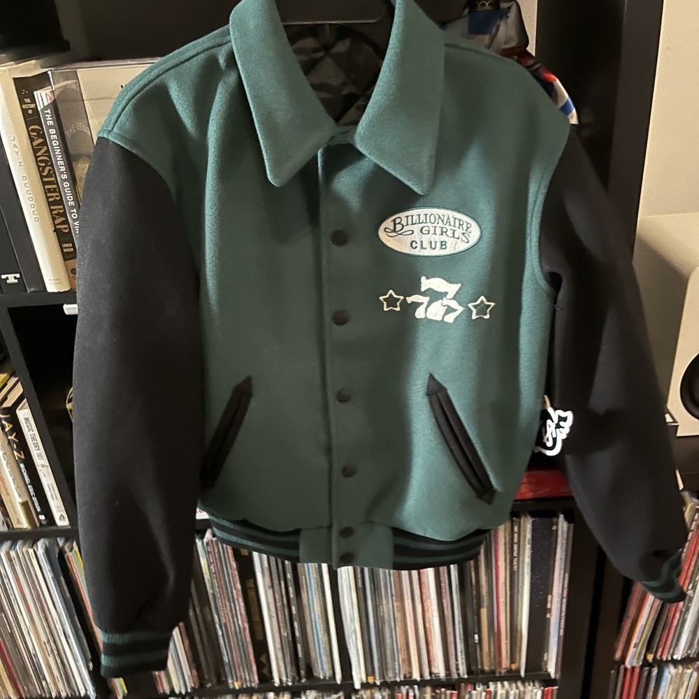 Billionaire girls club leather men jacket(no tag)